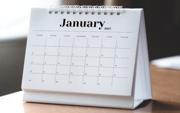 2025 Minimal Big Calendar, TOS_315
