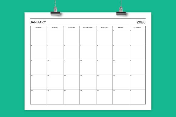 2026 Basic Modern 8.5 X 11 Inch Calendar: A Versatile Tool for Planning Ahead