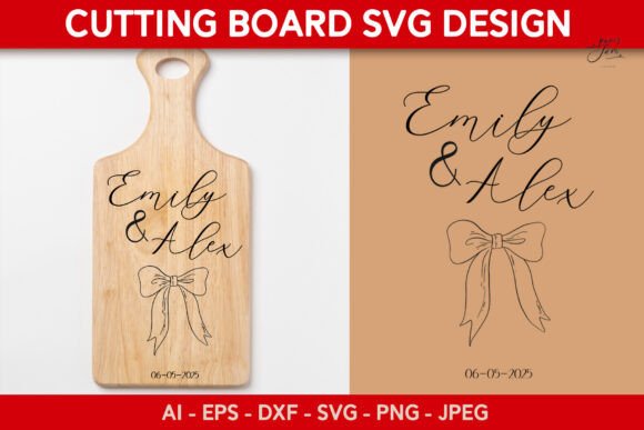 Cutting Board SVG Wedding Kitchen SVG: Personalized Designs for Your Home