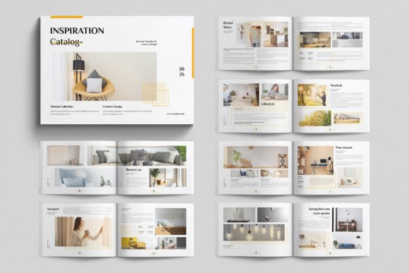 Elevate Your Brand with a Professional 24-Page Landscape Catalog Template