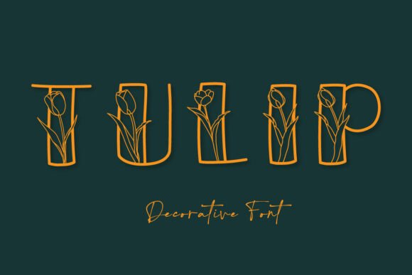 Elevating Creative Projects with the Tulip Floral Alphabet SVG and PNG Collection