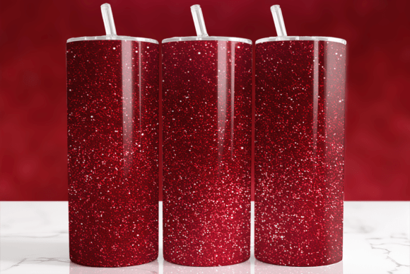 Elevating Custom Drinkware: The Strategic Value of the Rich Red Sparkle Glitter Tumbler Wrap
