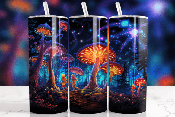 Evaluating the Magical Forest Glowing Mushrooms Tumbler Design