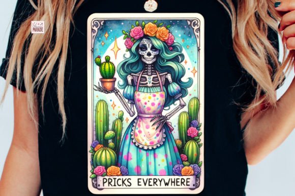 Funny Skeleton Tarot Card PNG Cactus: A Guide to Digital Design Assets