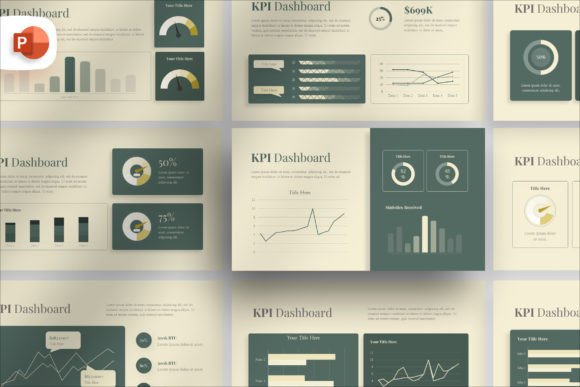 Mastering Data Storytelling with the Classic KPI Dashboard PowerPoint Template