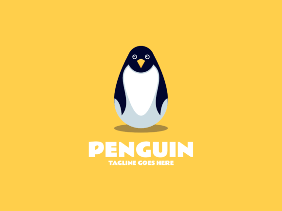 Penguin Mascot Cartoon Logo: A Versatile Design Asset