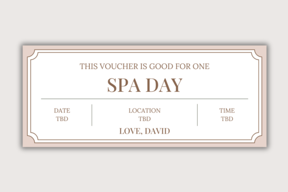 Strategic Value of the Editable Spa Day Voucher Template