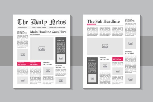 The Daily News Layout, Vintage Newspaper: A Timeless Design for Modern Stories