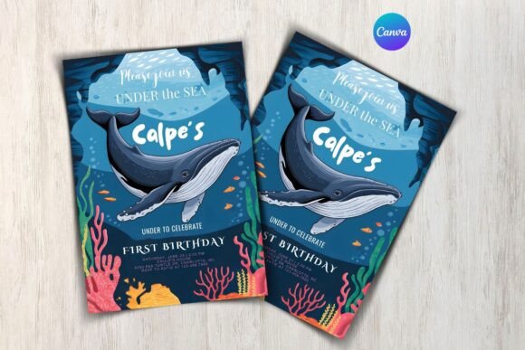 Under the Sea Birthday Invitation Design